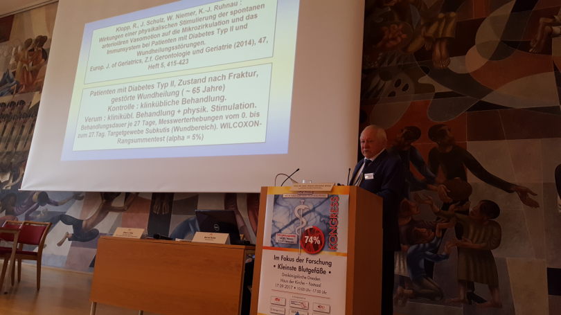 Prof. Klopp vom Institut für Mikrozirkulation